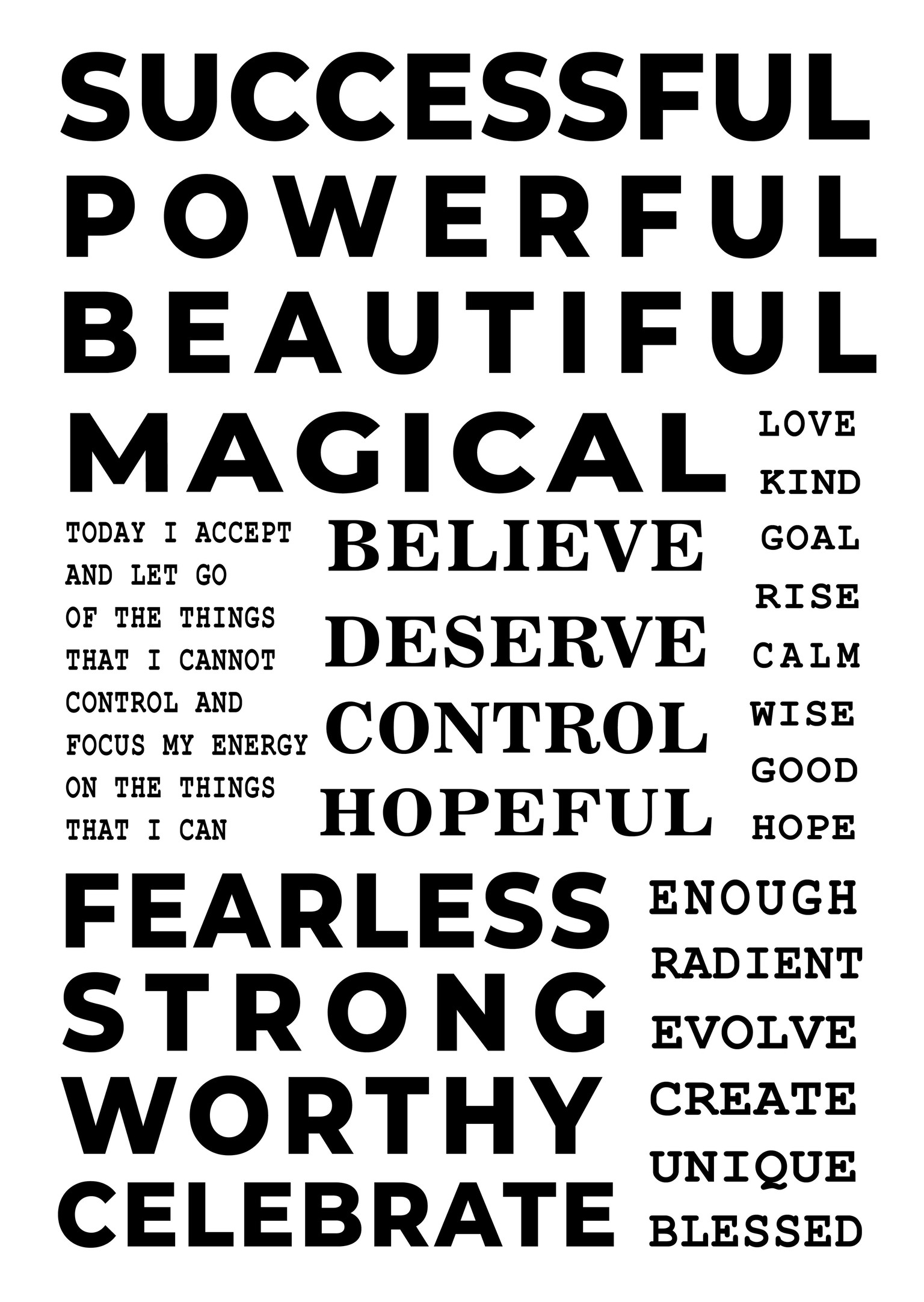Positive words and affirmations for everyday - image 2 - student project