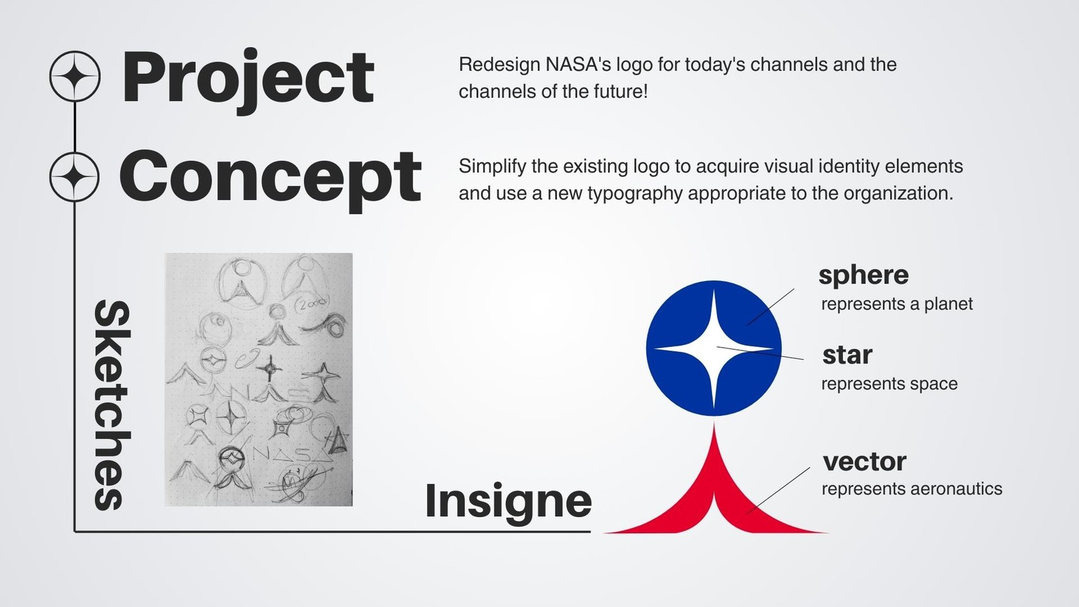 Redesign NASA's logo - image 1 - student project