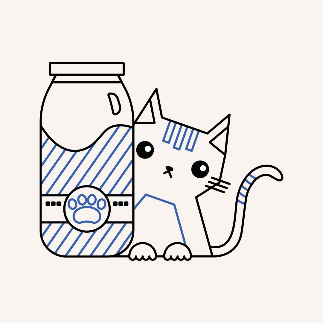 Cat Behind Milk Bottle - image 5 - student project