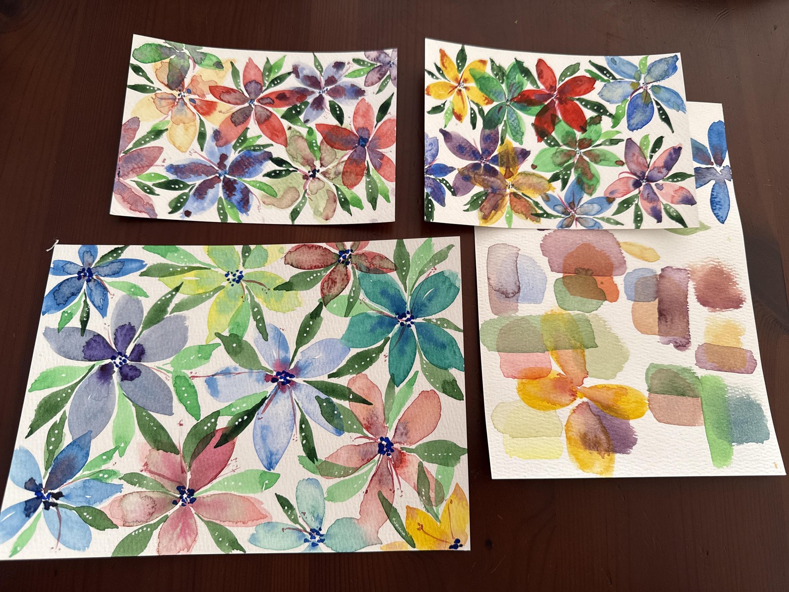 Simple watercolour florals - image 1 - student project
