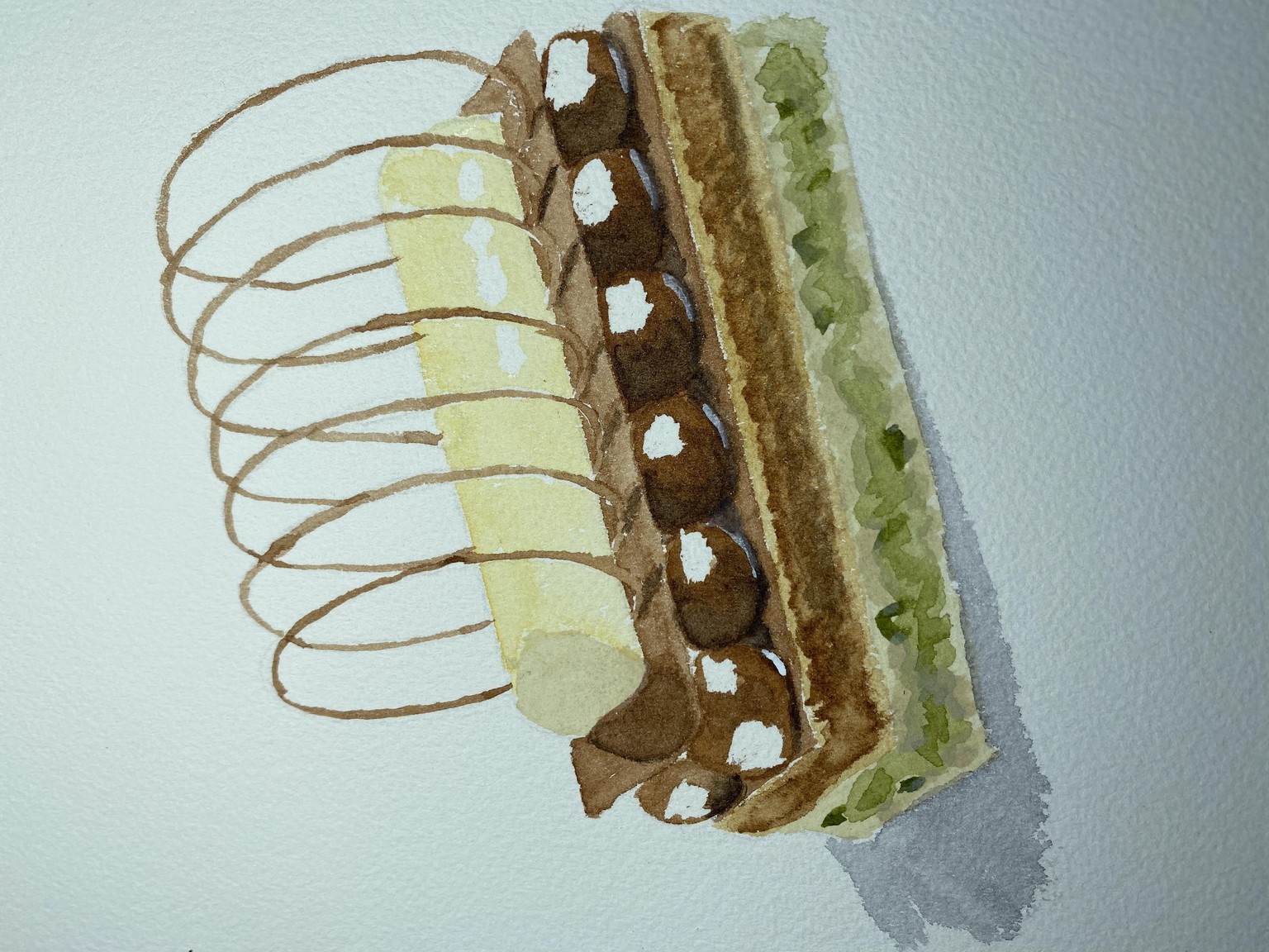 Watercolor Dessert - image 1 - student project