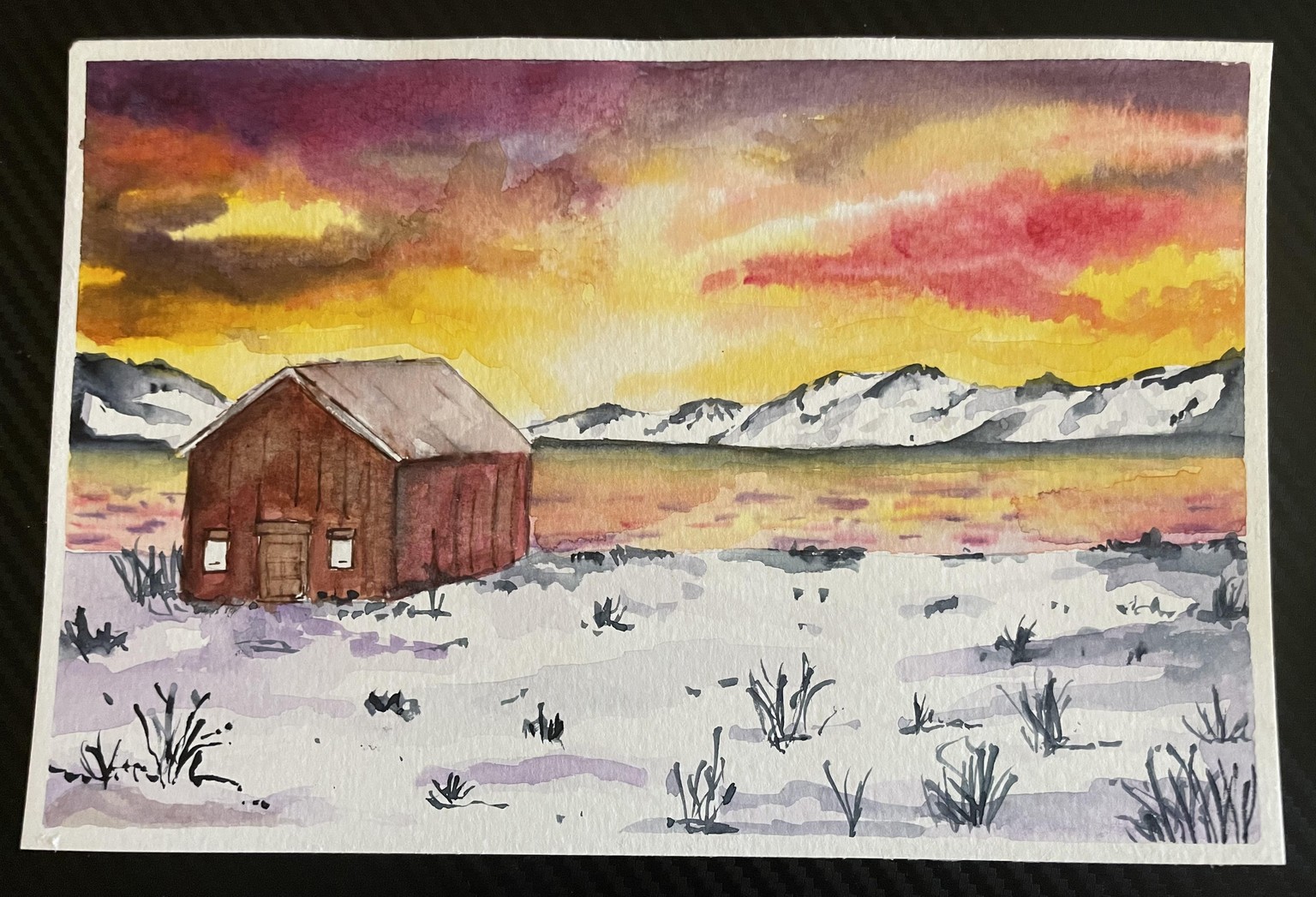Watercolor Landscape - image 2 - student project