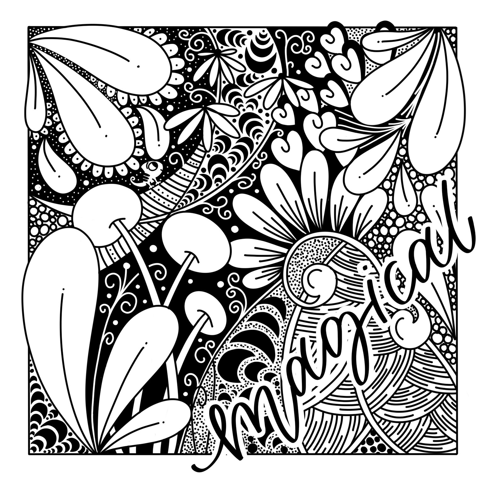 Magical Zentangle - image 1 - student project