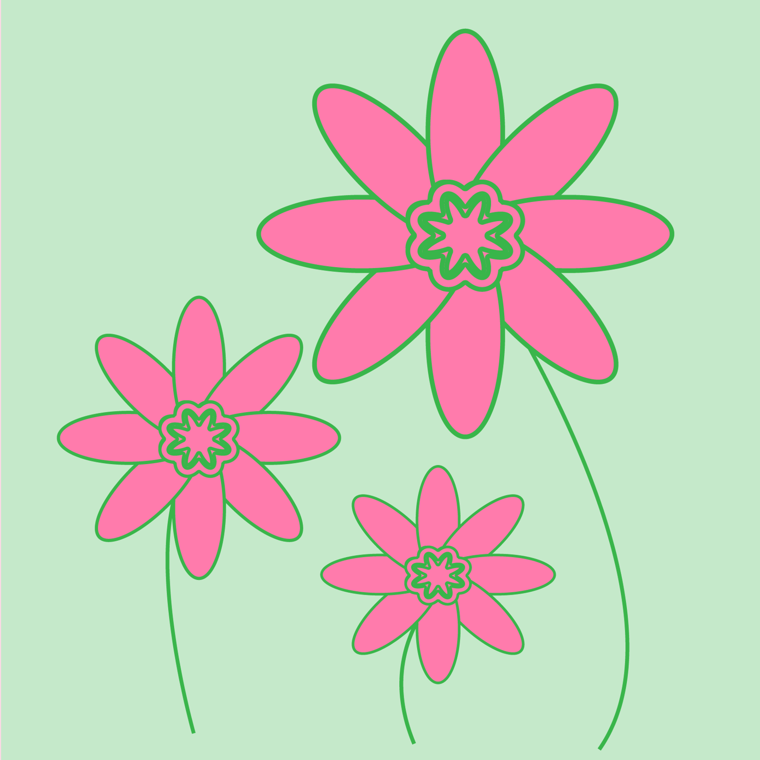 Flowers from Overlapped & Rotated Shapes - image 1 - student project