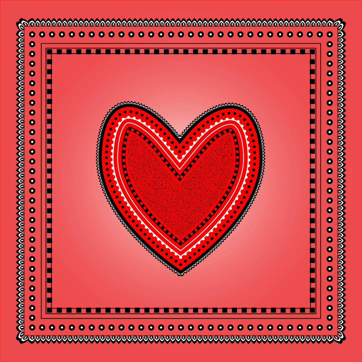 Brushes & Nested Shapes - Doodle Hearts - image 2 - student project