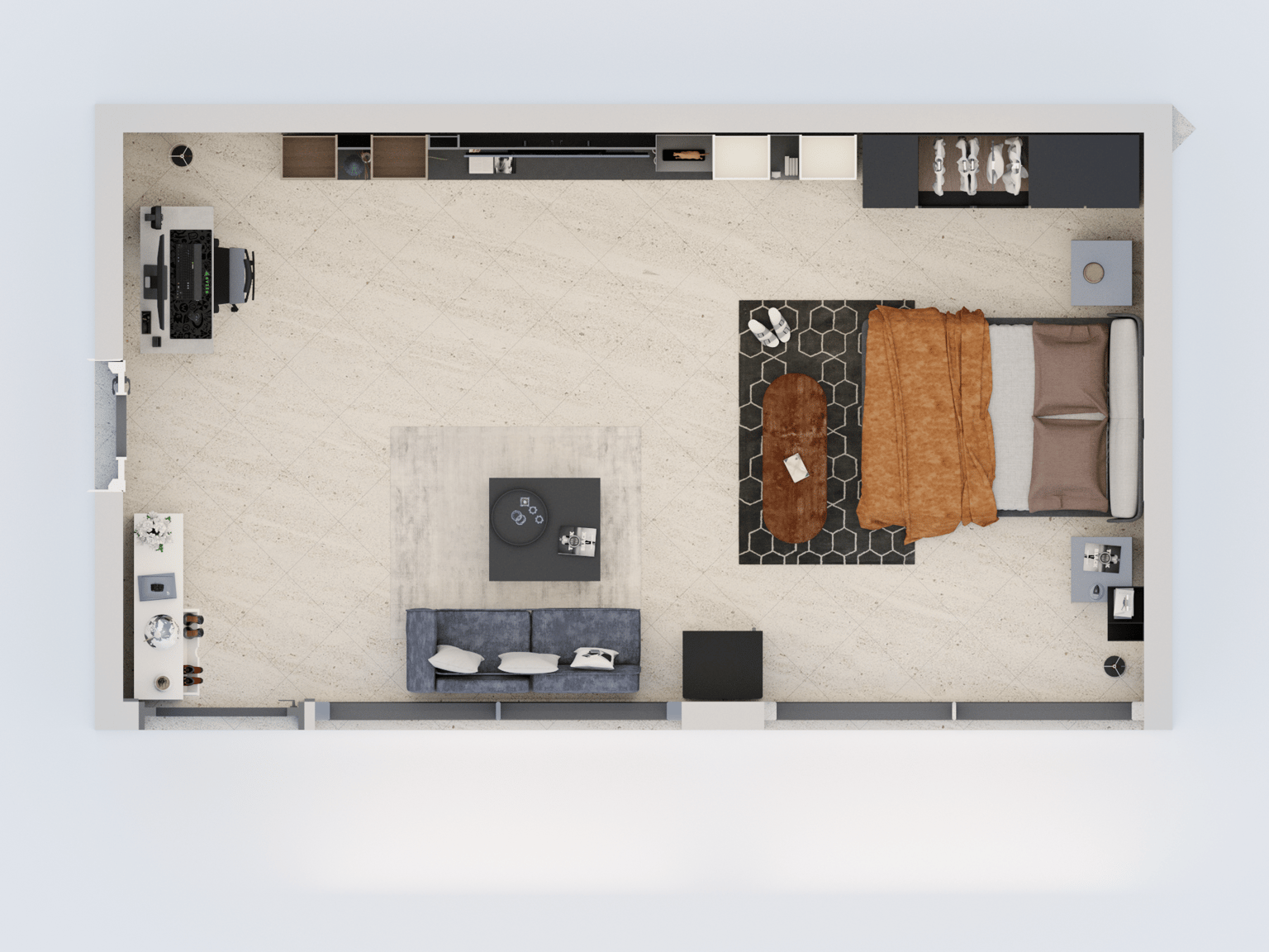 3D & 2D floor plan - image 1 - student project