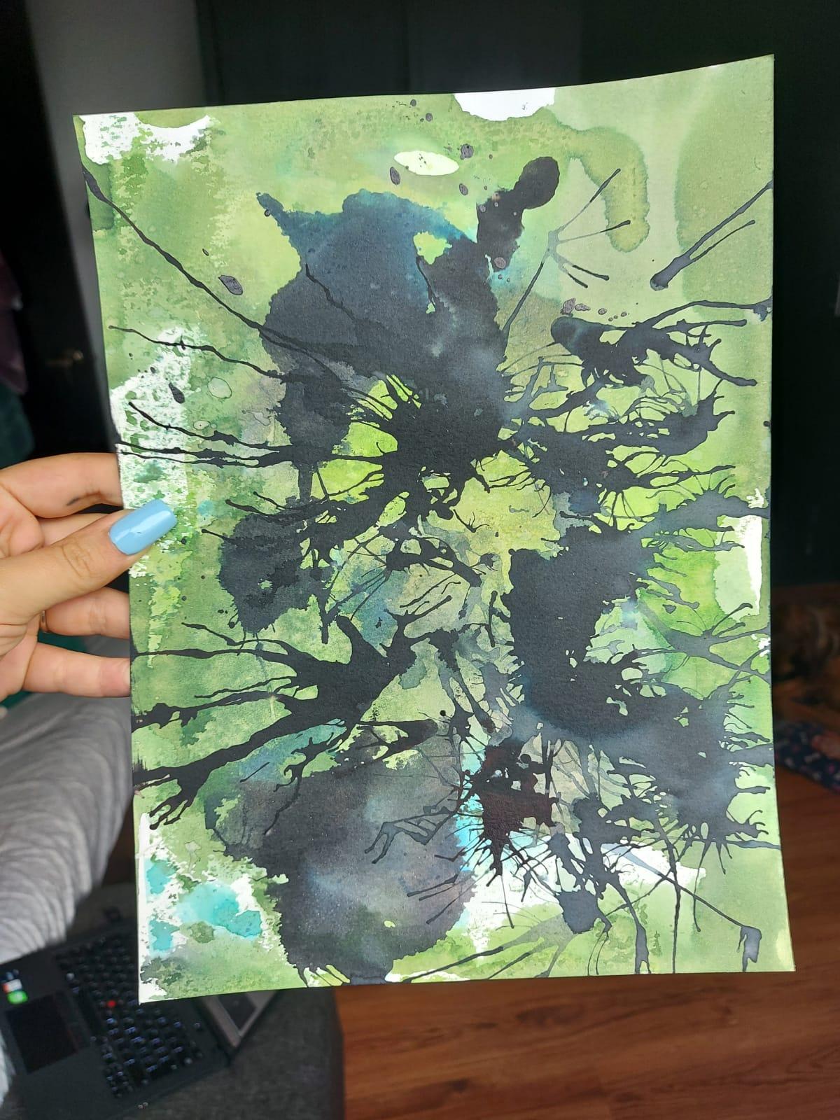 Acrylic Monotype - image 4 - student project