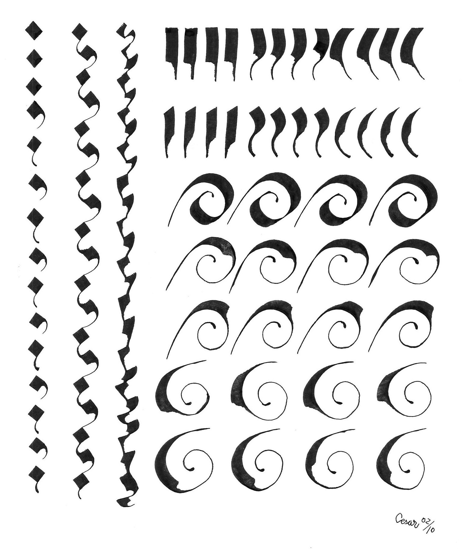 Great Gothic Boot Camp Challenge: Exercise 1, 2, Speed + Ornament Design  - image 1 - student project