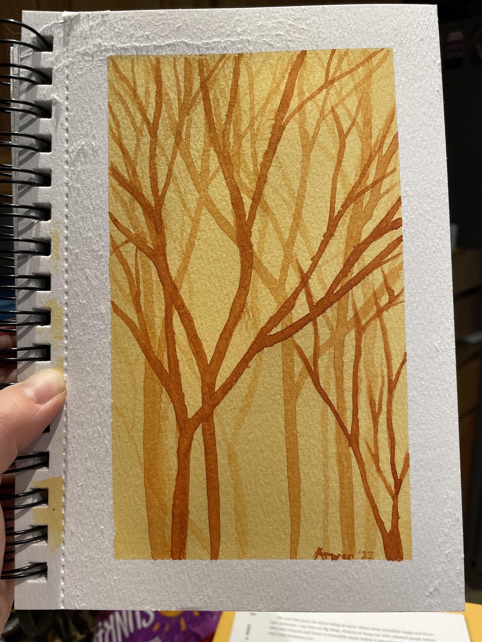 Monochrome Landscapes (Simple Watercolors) - image 2 - student project