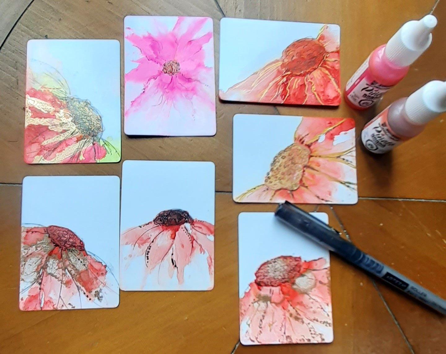 Alcohol Inks with Blow Technique - image 1 - student project