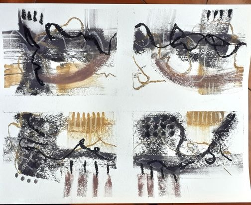 Charcoal Abstracts - image 1 - student project