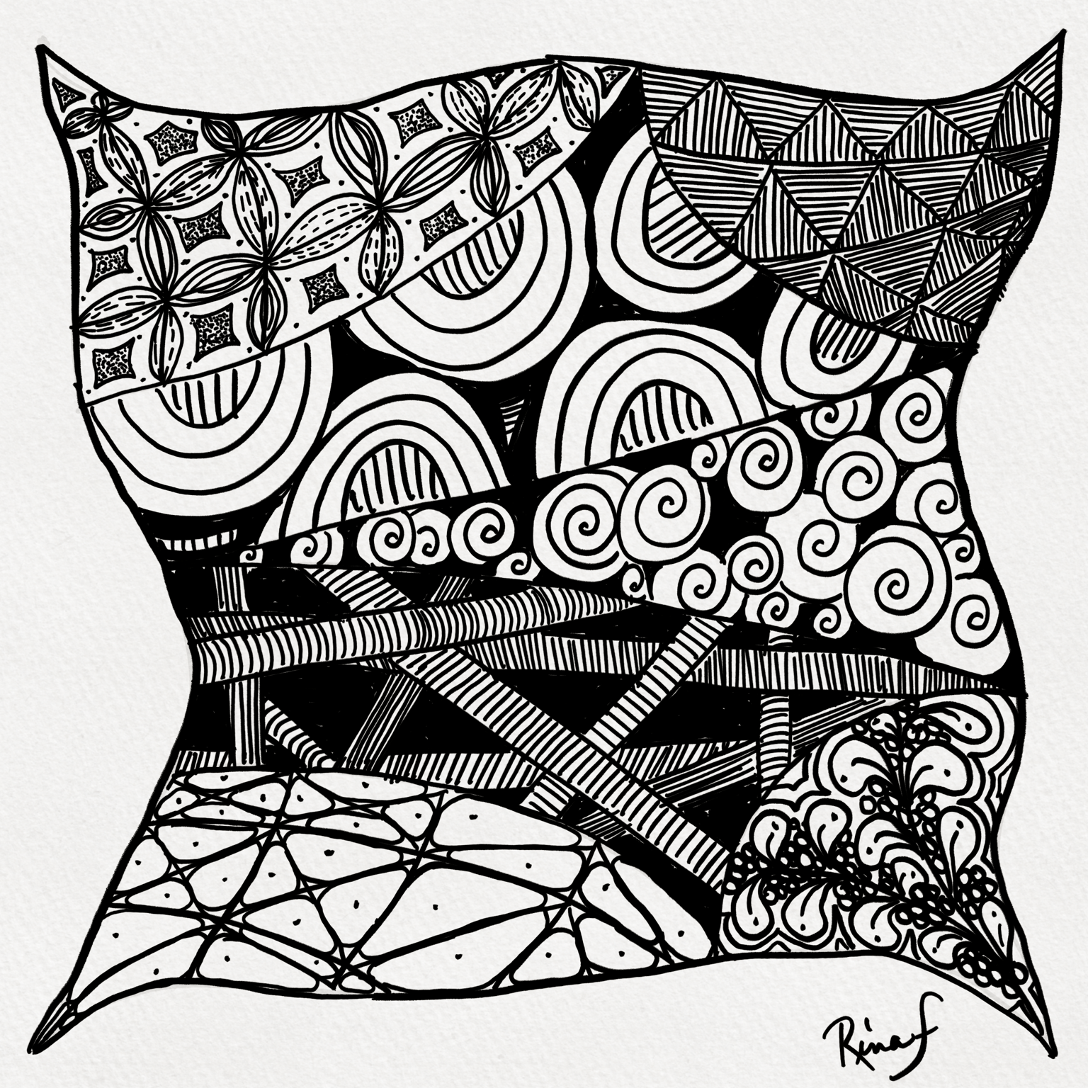 Zentangle 1 - image 1 - student project