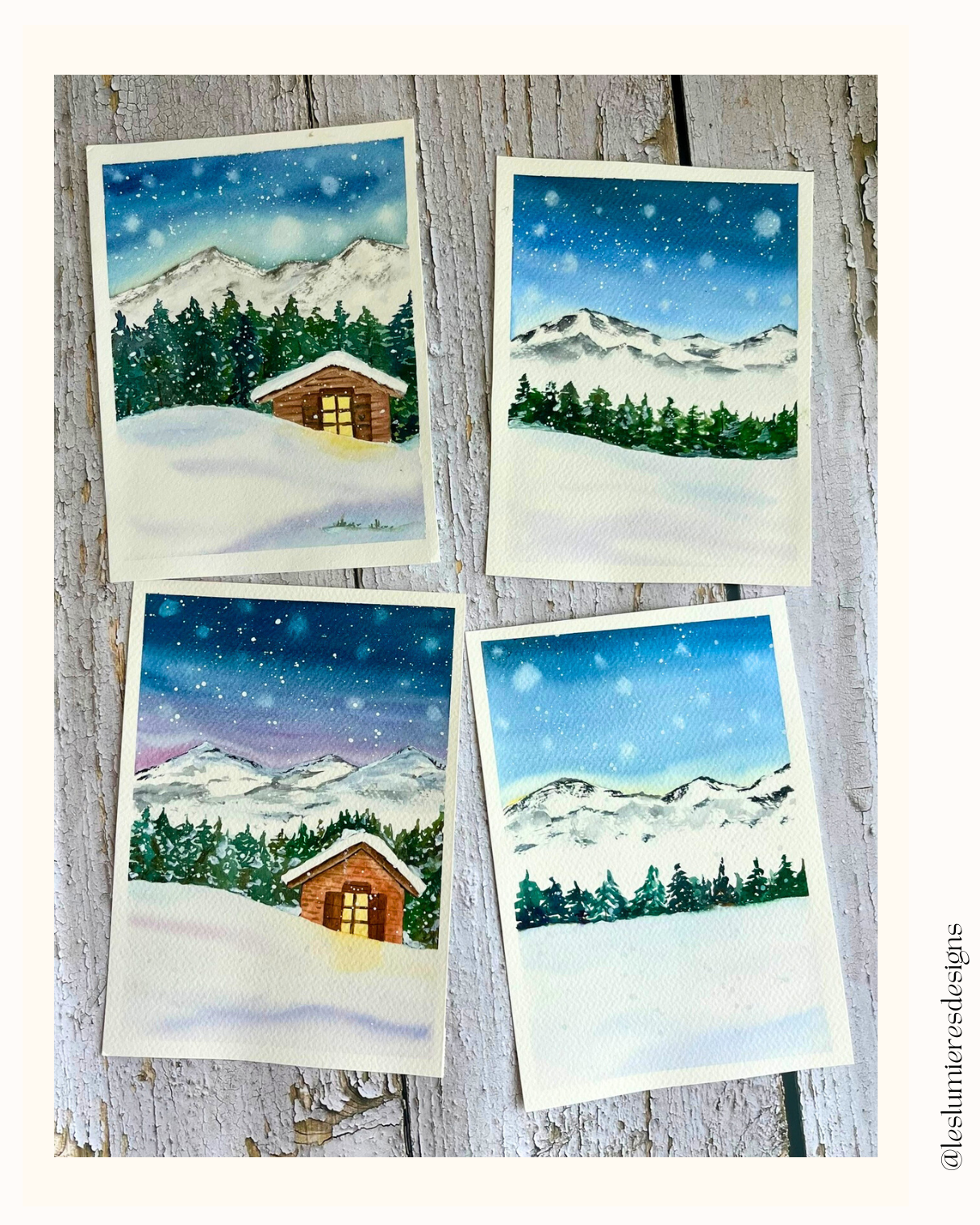 Paisajes de Invierno con Acuarelas + Bonus: Auroras Boreales - image 2 - student project
