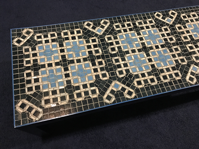 Braided Earthtones Mosaic Side Table [Examples] - image 1 - student project