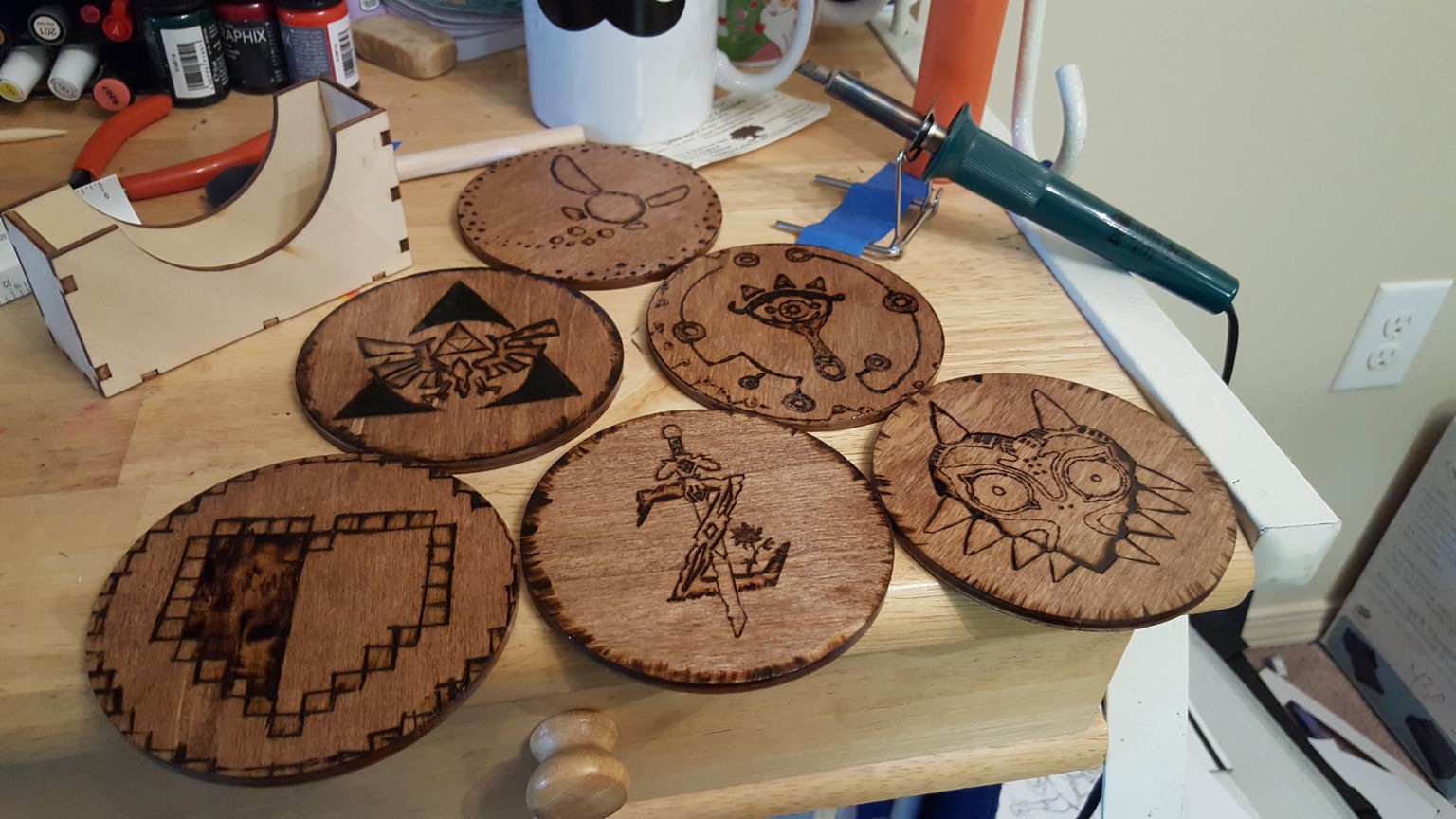 Finished Coasters - image 1 - student project