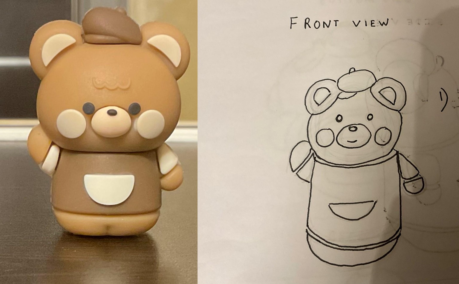 Elephant drawings using only box and cylinder forms. Also drew cute teddy bear. - image 1 - student project