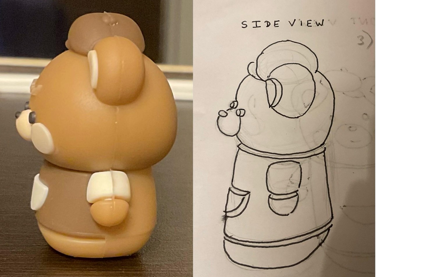 Elephant drawings using only box and cylinder forms. Also drew cute teddy bear. - image 3 - student project