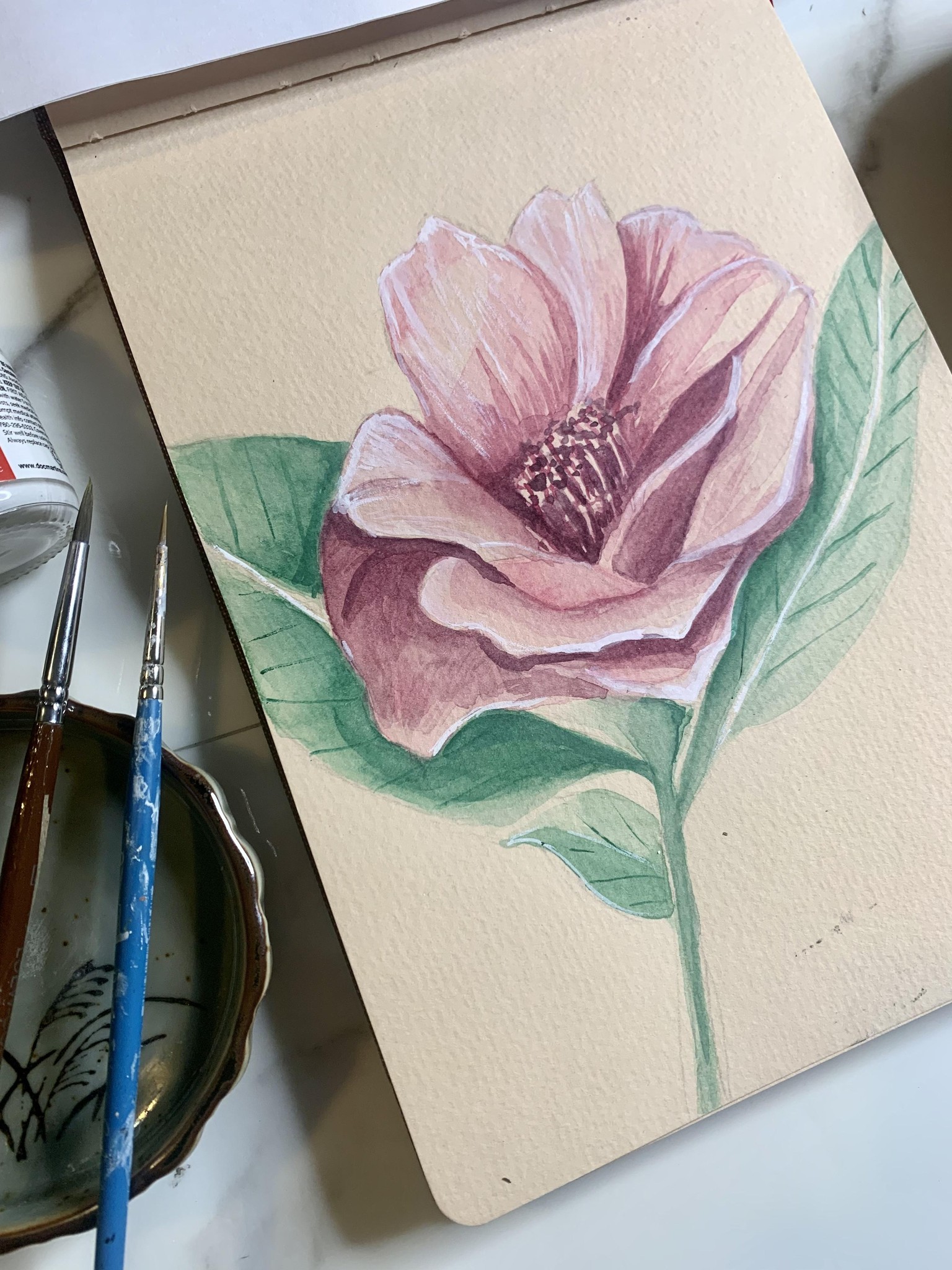 Watercolor flower - image 1 - student project