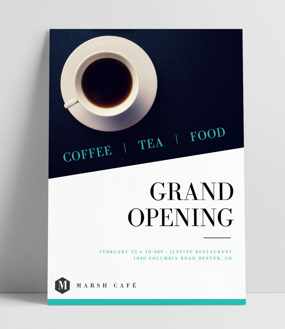 Cafe Poster and Business Card - Created all in Canva! Quick and Fun.  - image 1 - student project