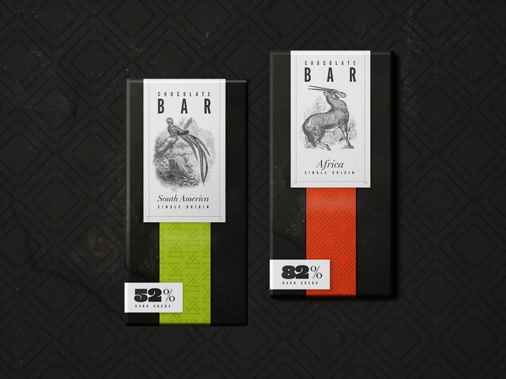 Chocolate Bar Design! Package Design and Graphic Design - image 1 - student project