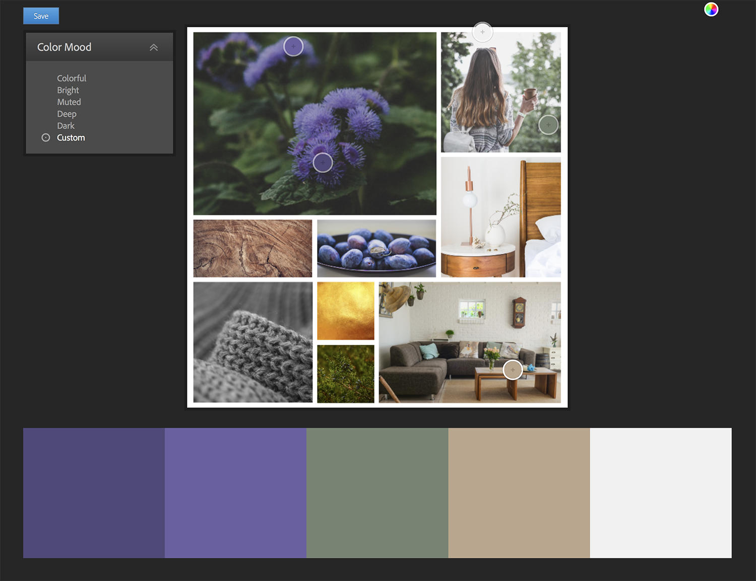 Color Palette and Mood Board for a Women's Lifestyle Brand - image 2 - student project