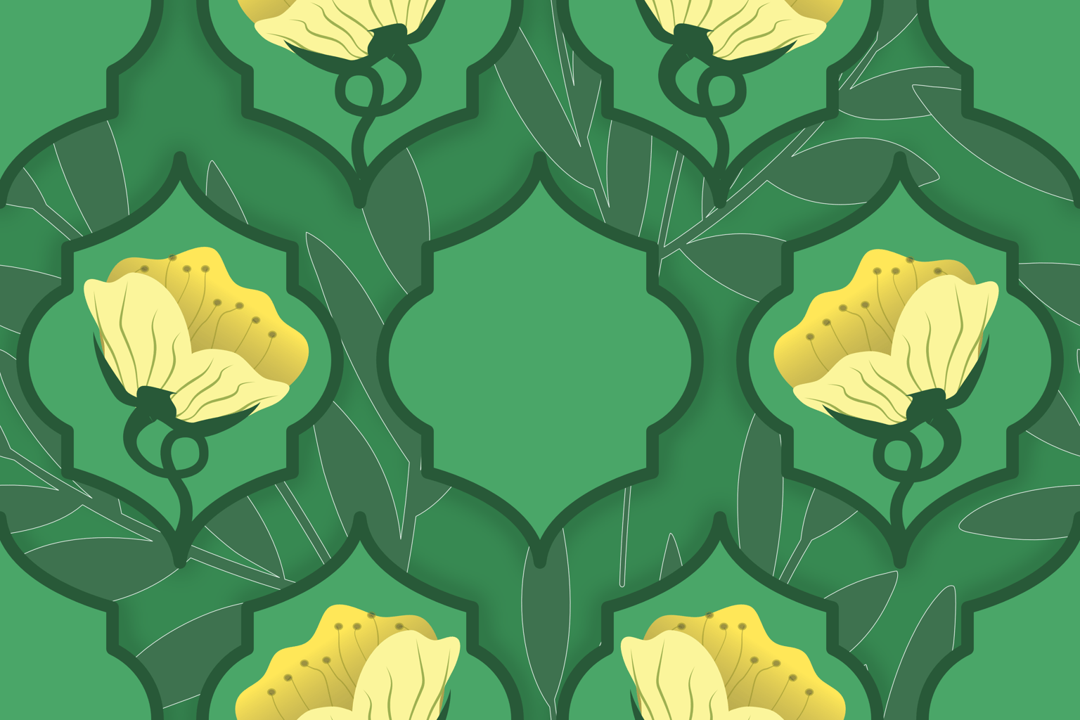 Geometric Quatrefoil patterns - image 1 - student project