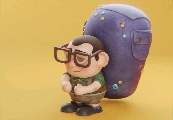 Little Backpack Kid - Self Portrait - image 2 - student project