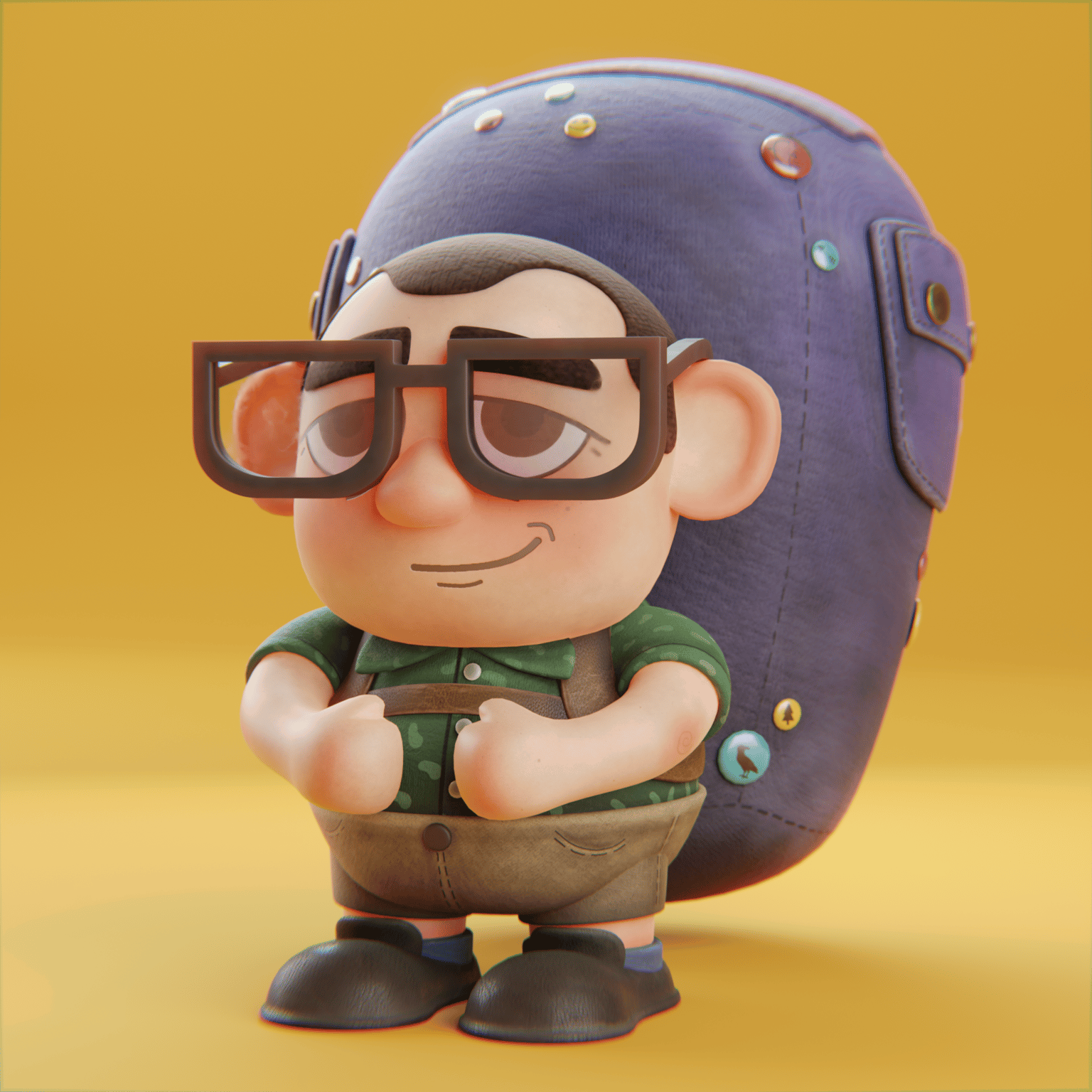 Little Backpack Kid - Self Portrait - image 1 - student project