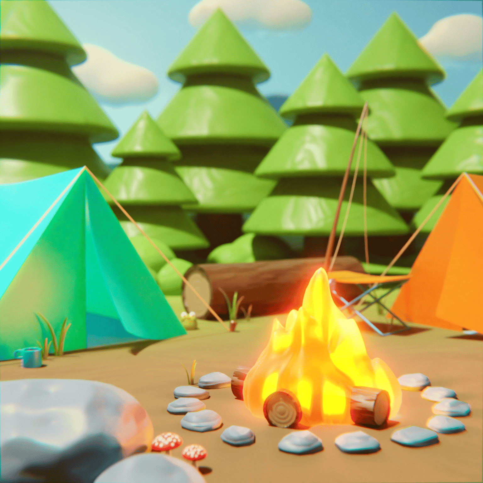 My Cozy Campsite! - image 1 - student project