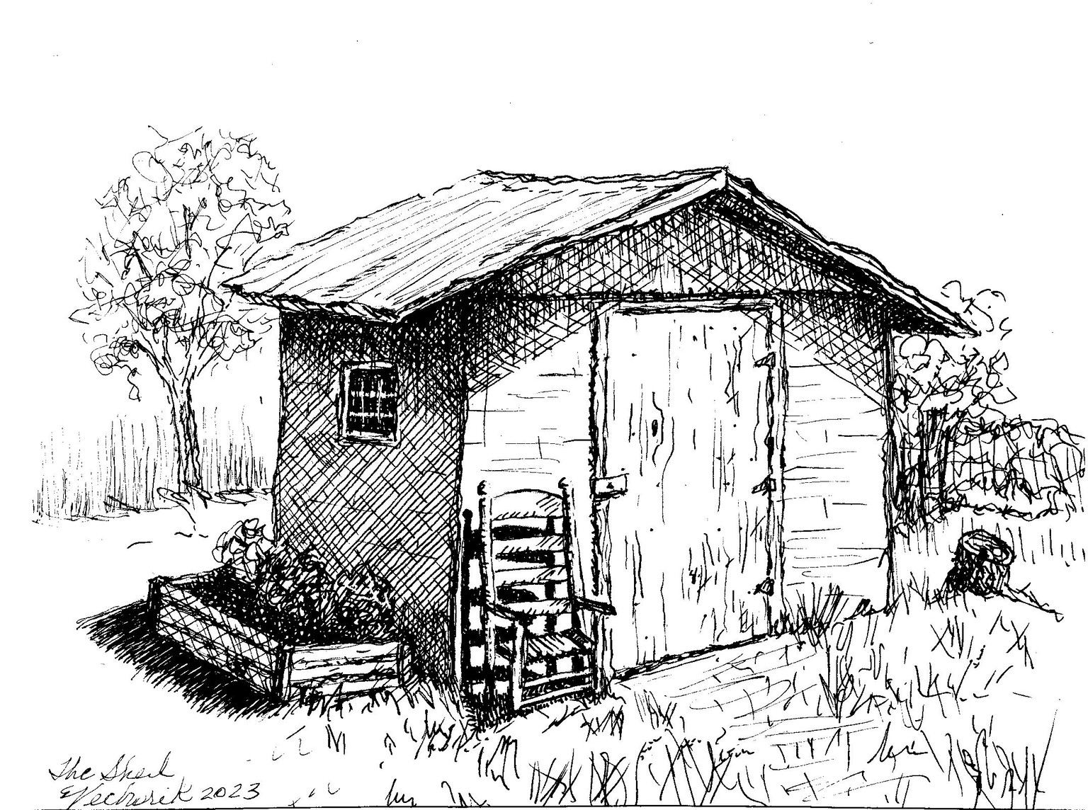 Several pen ink drawings - image 8 - student project