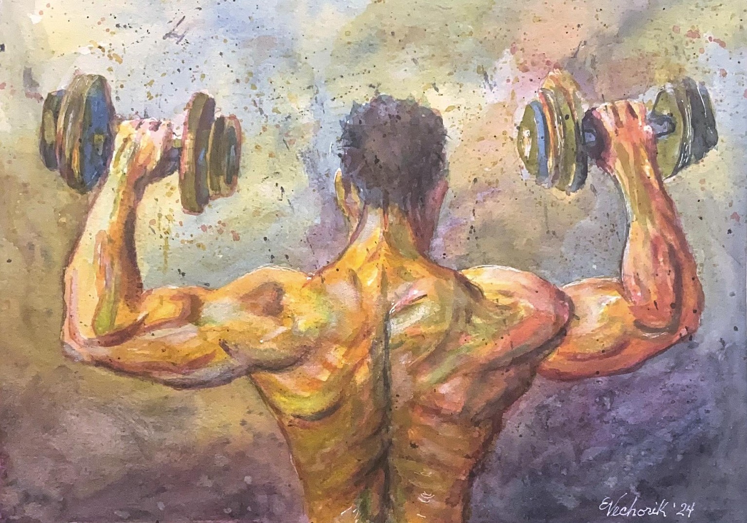 Using saturated color as value watercolor - image 1 - student project