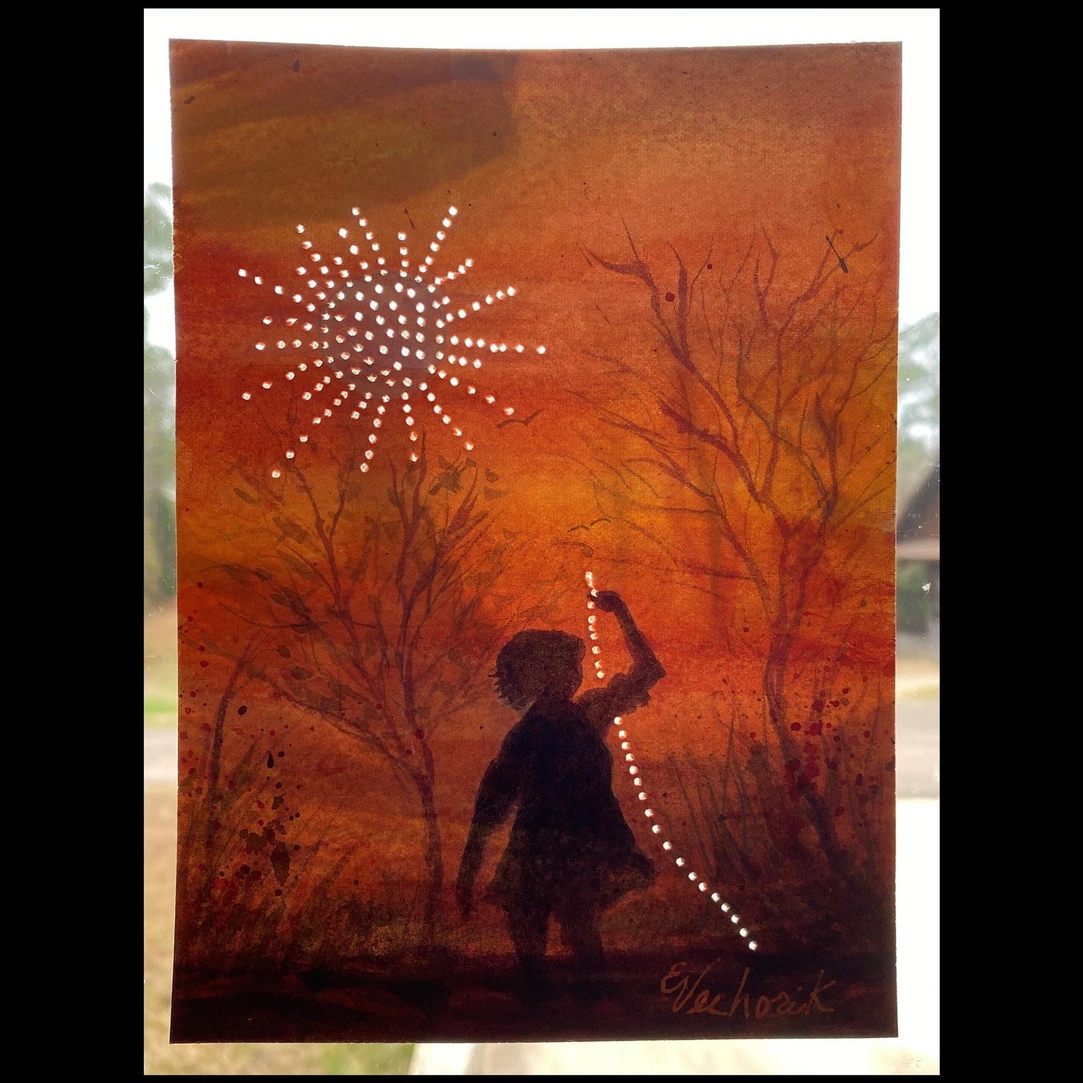 Pin prick art - image 1 - student project