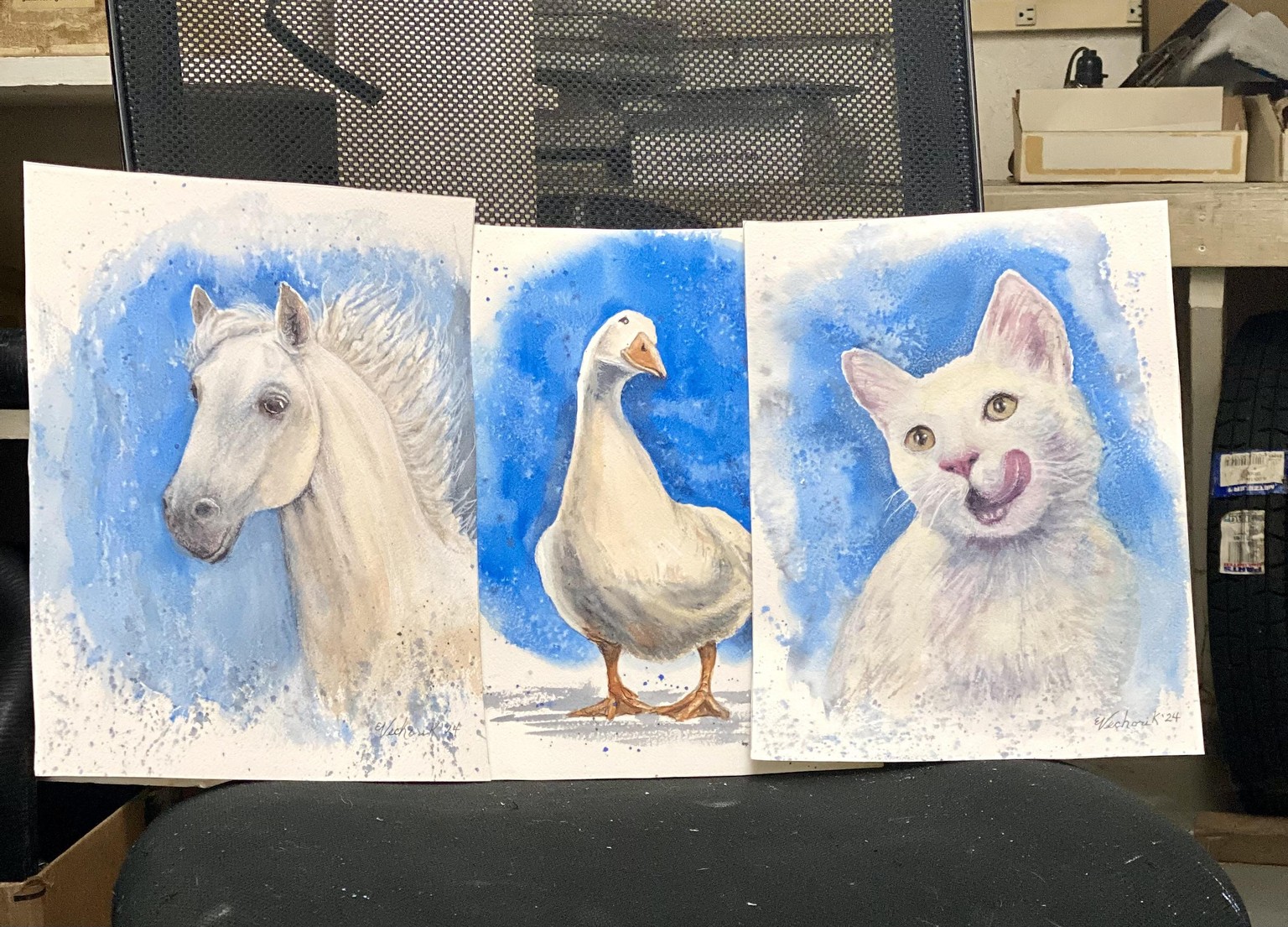 Watercolor backgrounds - image 1 - student project