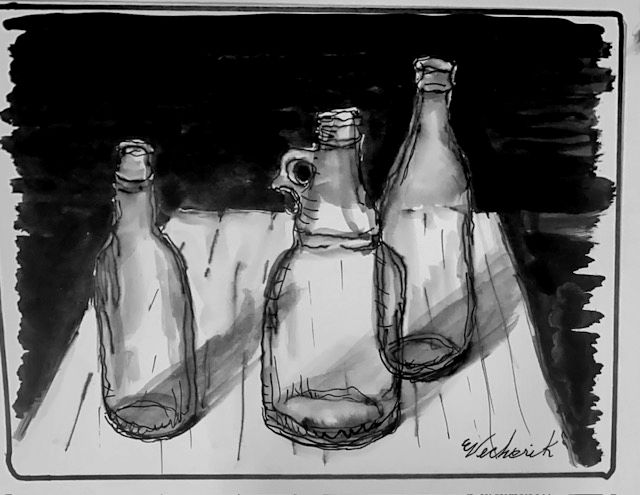 Loose sketching pen and ink - image 2 - student project