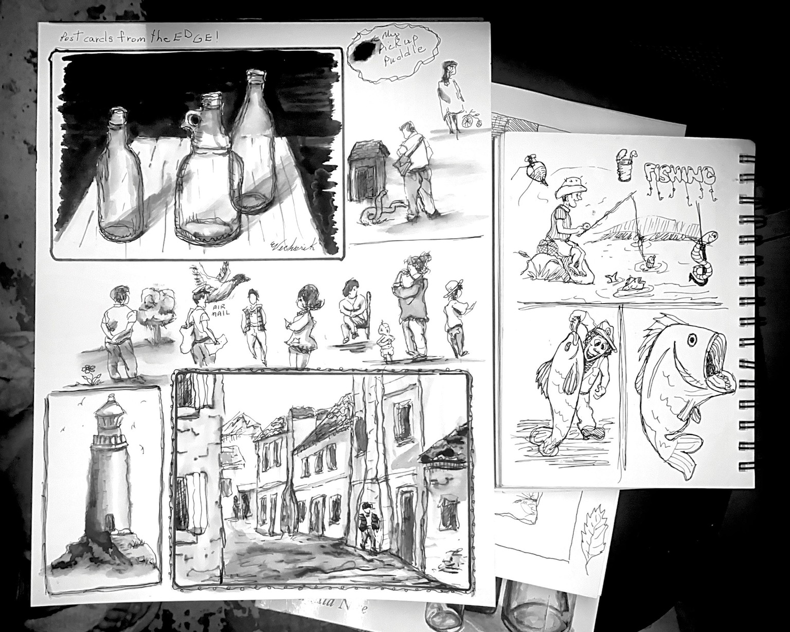 Loose sketching pen and ink - image 1 - student project
