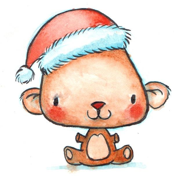 Watercolor Holiday Characters - image 2 - student project