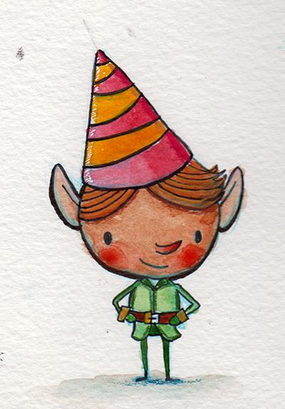 Watercolor Holiday Characters - image 4 - student project