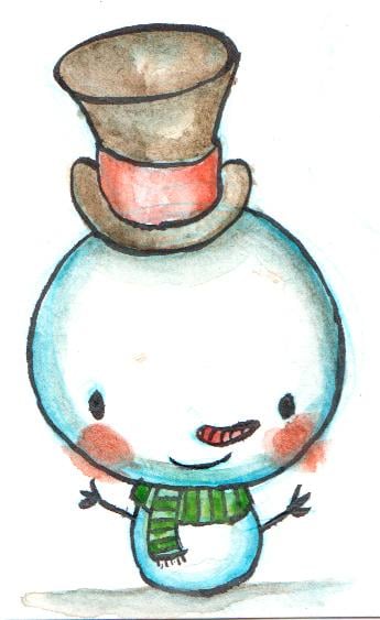 Watercolor Holiday Characters - image 1 - student project