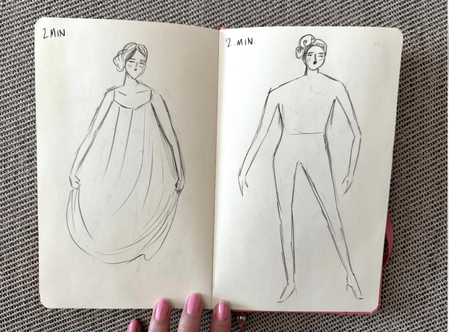Fashion Figures Sketchbook Project - image 4 - student project