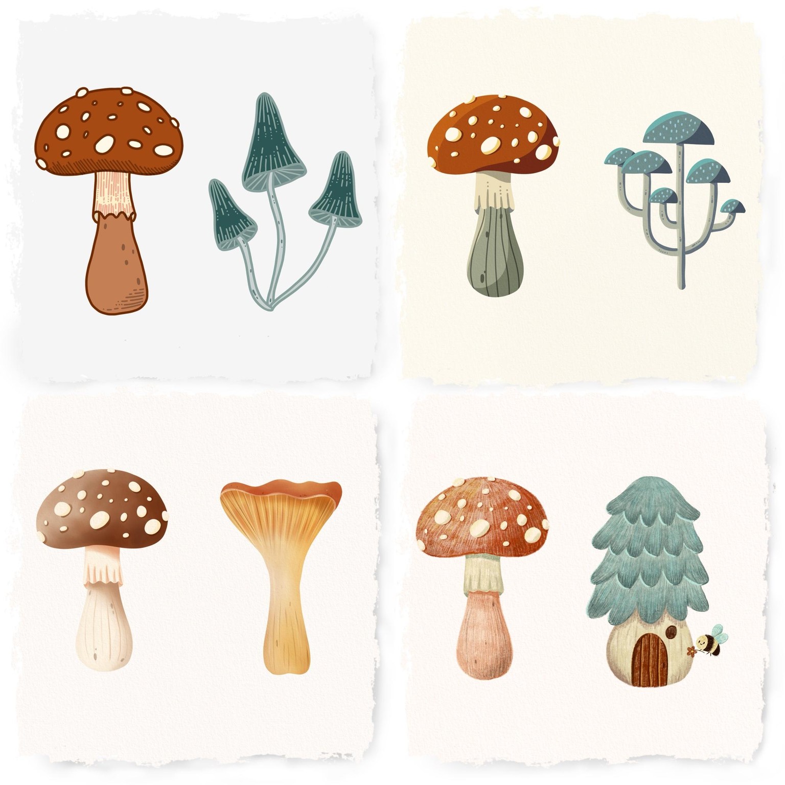 Mushroom Art in Procreate - image 1 - student project