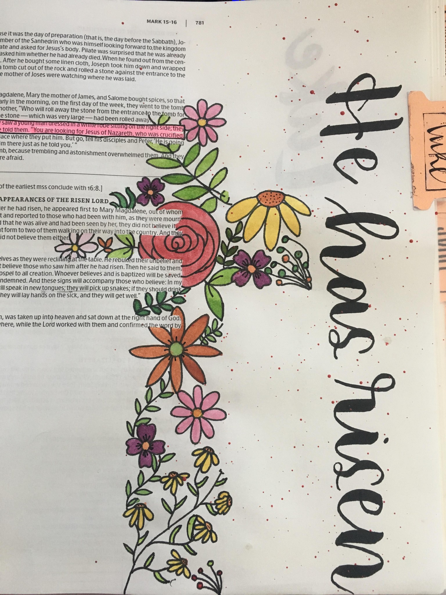 Floral Cross {1st Attempt} - image 1 - student project