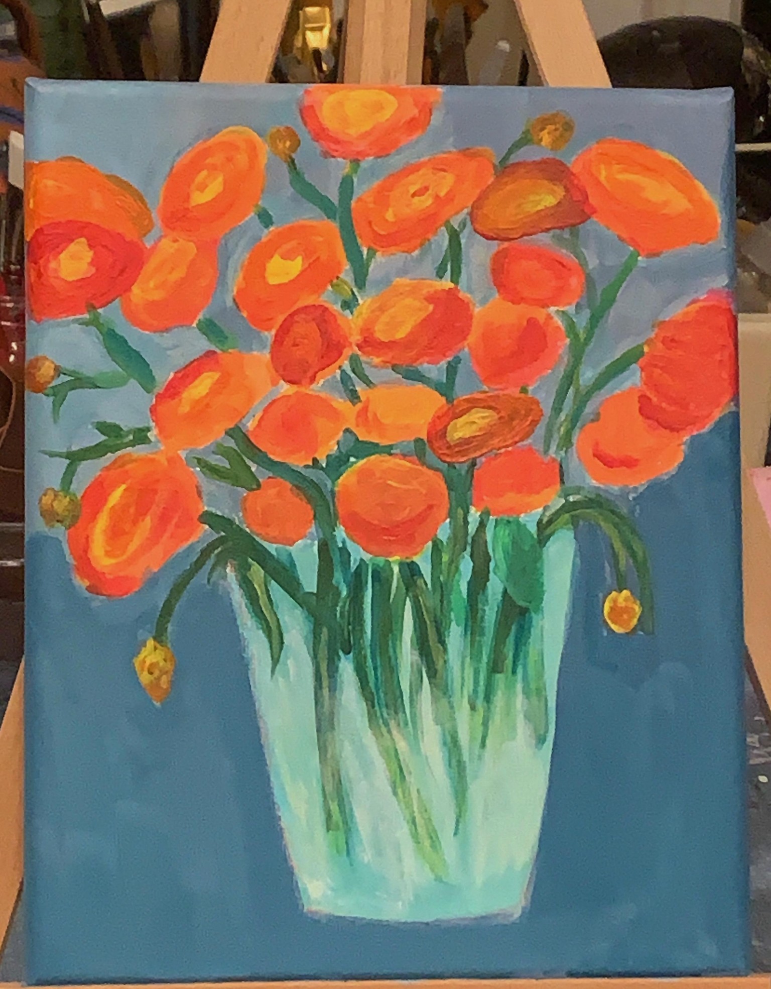 Ranunculus in a Vase Project - image 1 - student project