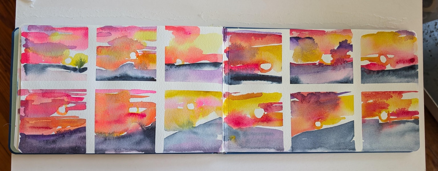 Process Projects for 6 Stroke Sunsets - image 4 - student project
