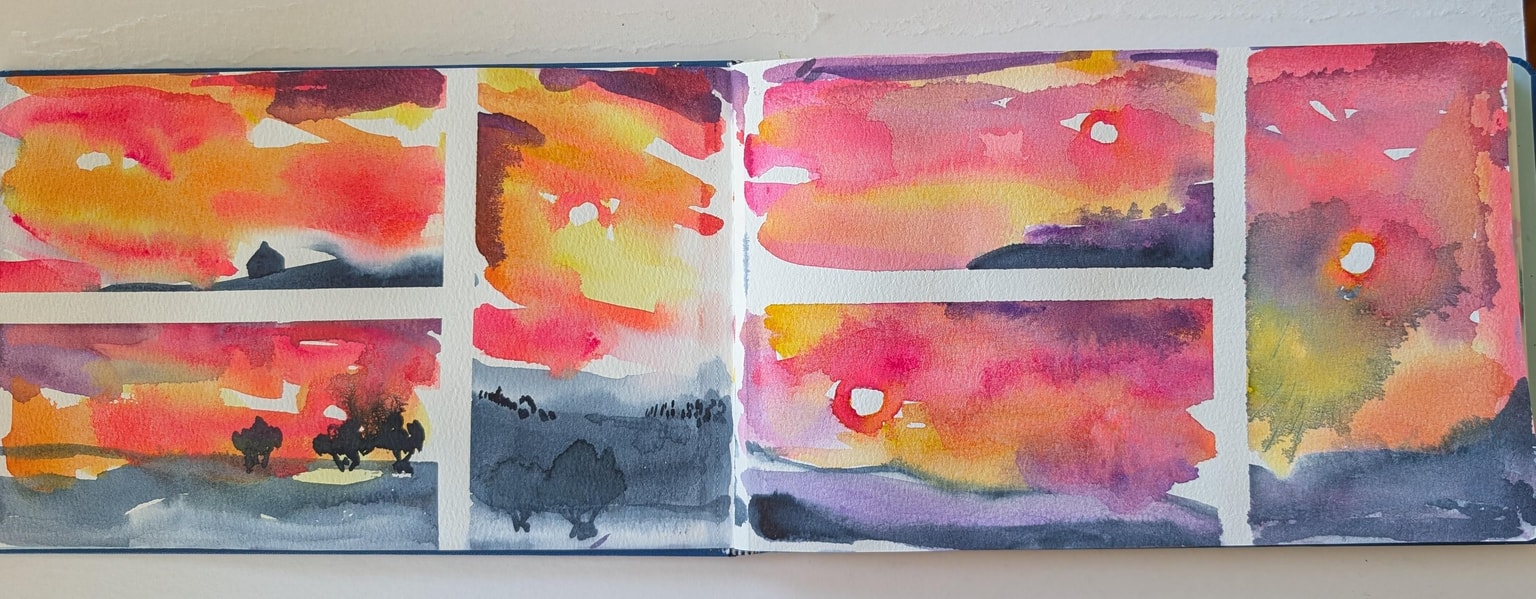 Process Projects for 6 Stroke Sunsets - image 5 - student project