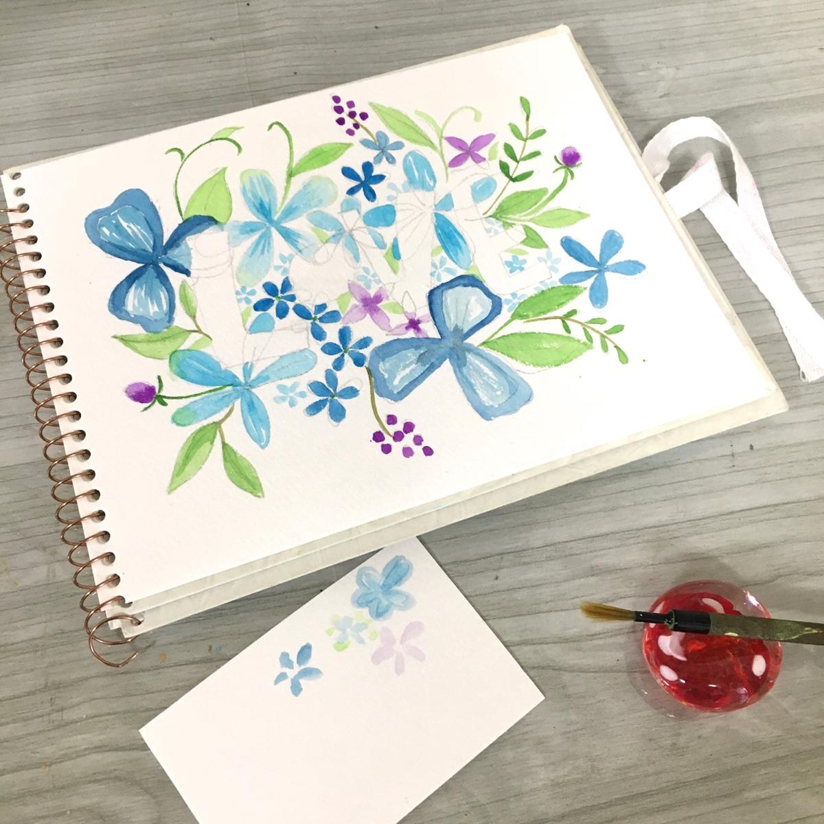 My floral lettering - image 1 - student project