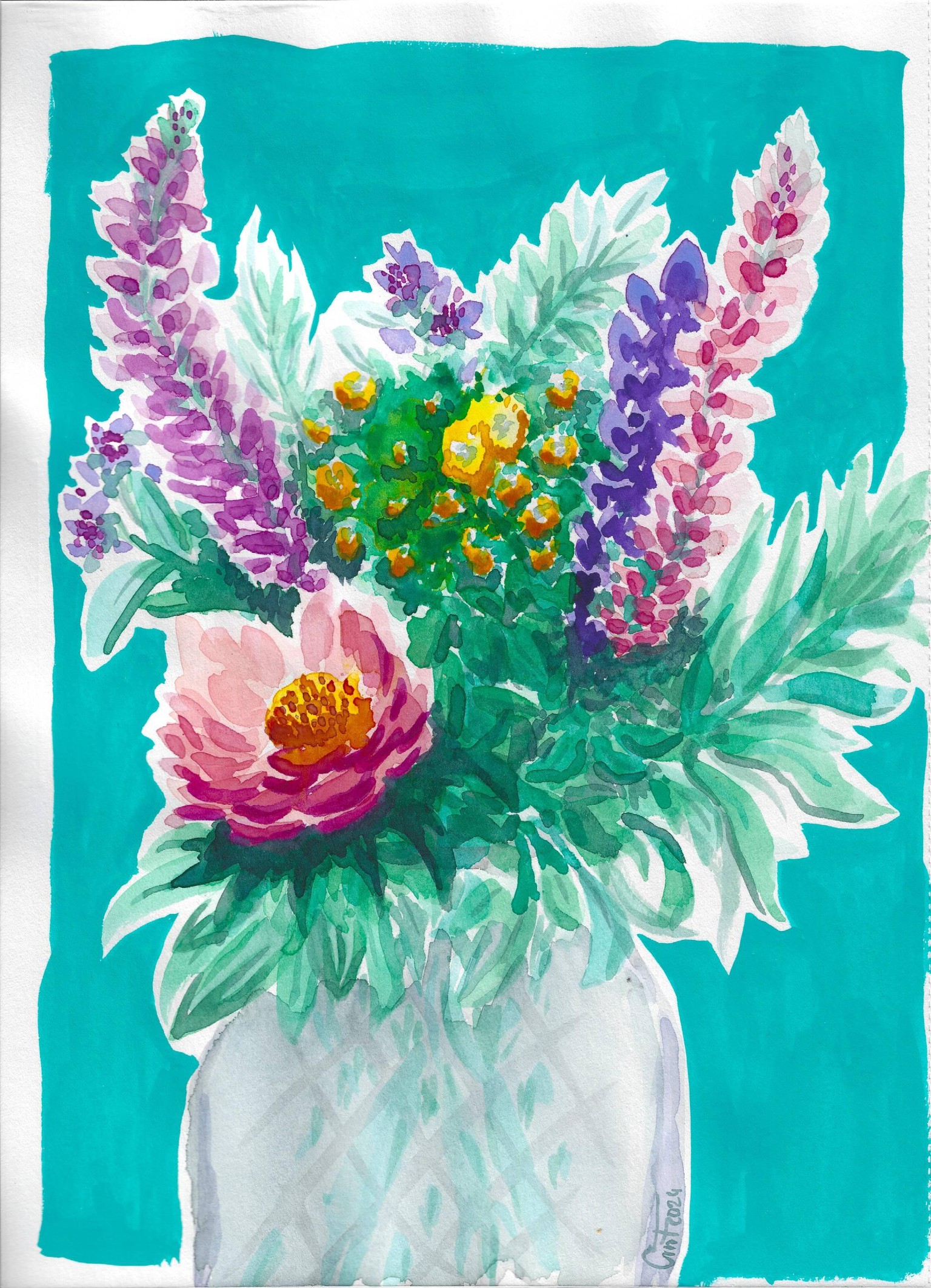 Having fun with watercolour and gouache - image 3 - student project