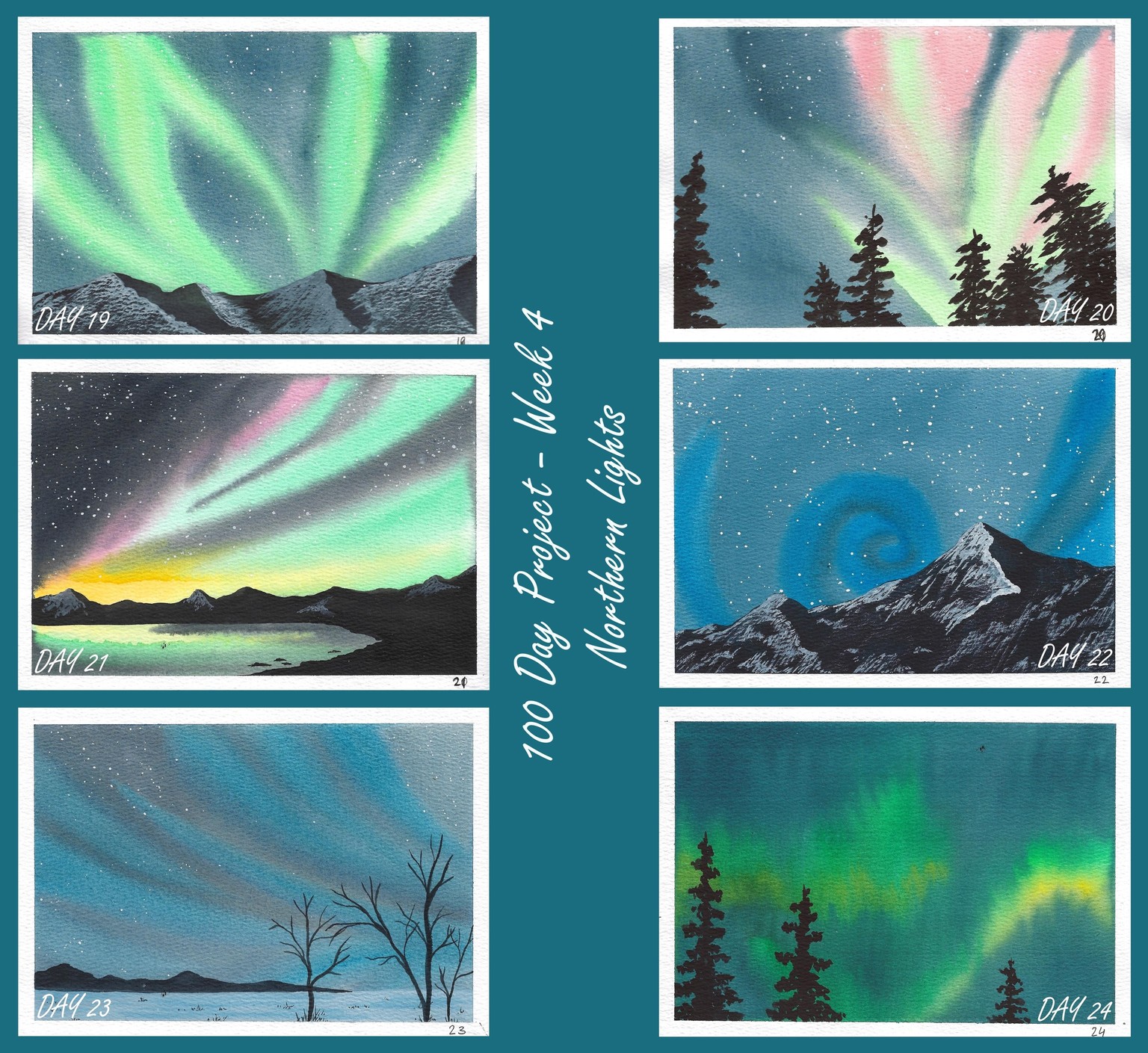 The art of not giving up - 100 Days of Watercolour - image 2 - student project