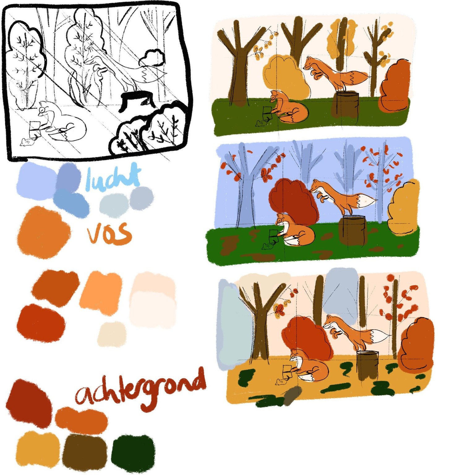 Fox in autumn - image 2 - student project