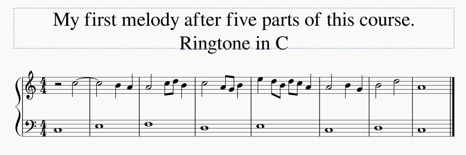 Ringtone in C - image 1 - student project