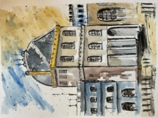 Urban sketching - image 1 - student project